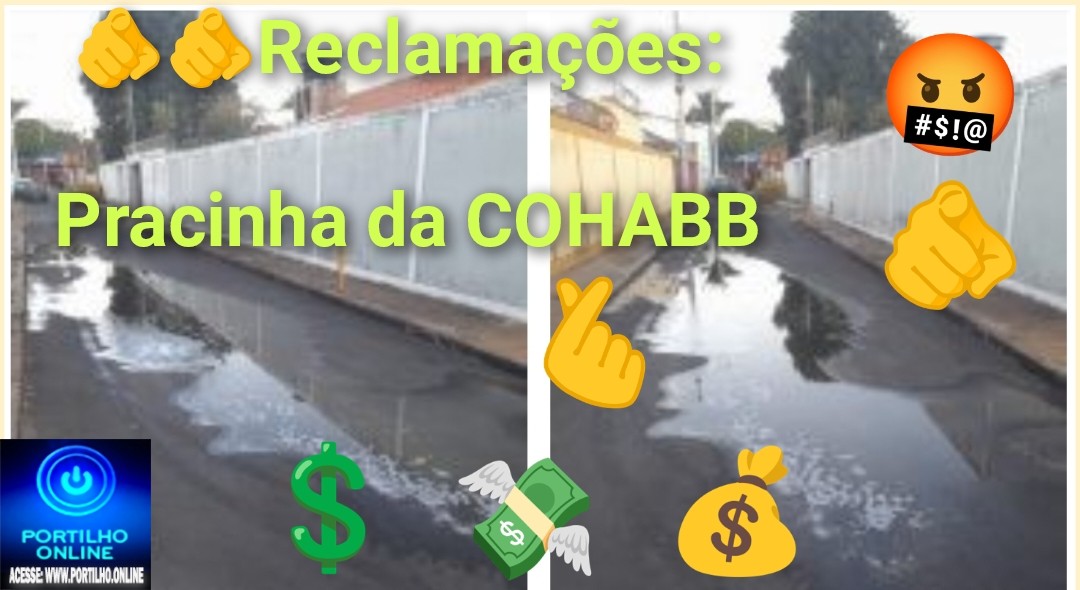 🫵🫵📣🤬😡😠🕳💦🤧🤮Reclamações: Boa tarde! Olha a ladainha da rua Sebastião Fernandes nas populares continua sem solução.