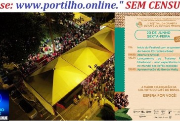 👉📢🤝👍👏💥☃🎭🤹🎪🎬Patrocínio, a capital mundial do café, celebrará o Festival da Colheita nos dias 20 a 22 de Junho