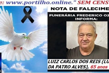 ““👉😱😭😪⚰🕯😪 NOTA DE FALECIMENTO. FUNERÁRIA FREDERICO OZANAM INFORMA… Faleceu em Patrocinio, o Sr: LUIZ CARLOS DOS REIS (LUIZINHO DA PATRO ALVES)  65 ANOS