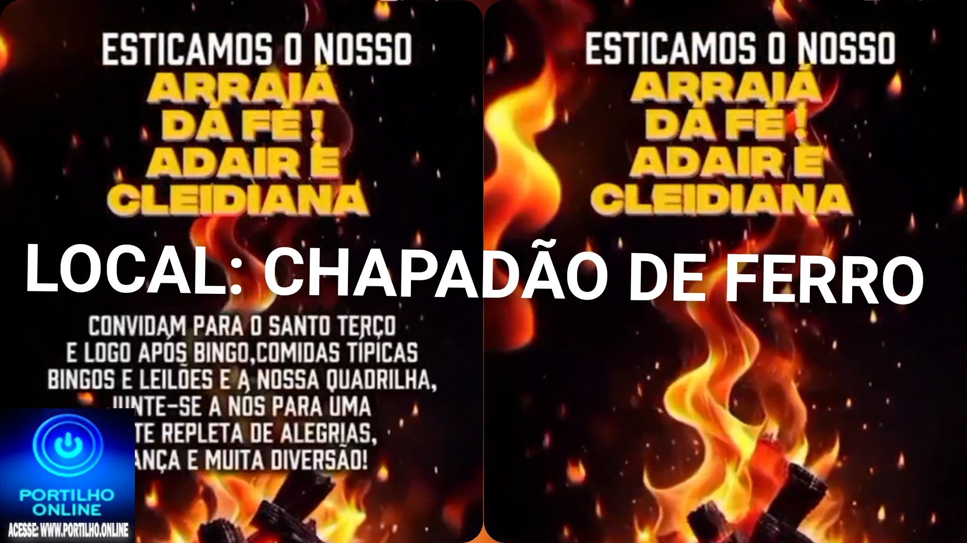 👍👏🎉🎼🎤🙌👉 Arraiá da fé Adair e Cleidiana, neste sábado dia 05/07/25 em Chapadão de ferro