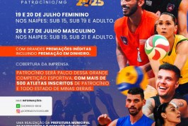 *Abertura Oficial*  Dia: 19 de julho de 2025 (sábado)  Horário: 18h  Local: Poliesportivo PTC