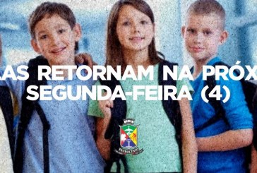 🤔🌡️✌️👏📚📐📏✂️🖌️🖊️✒️Aulas da rede municipal de ensino retornam na próxima segunda-feira (4)