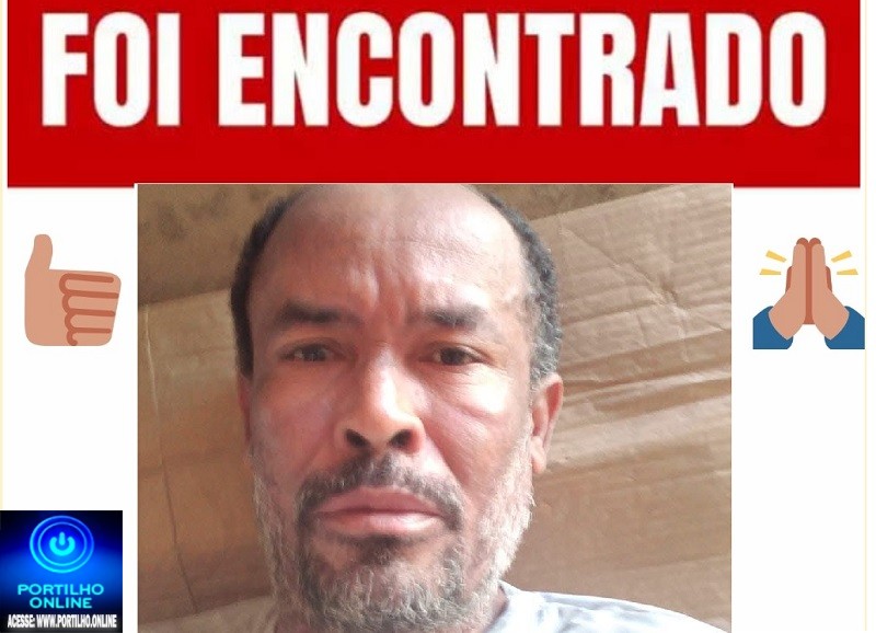 📢👉👀🧐🤔👏👊🙌🙏ENCONTRADO: Francisco das Chagas Cândido Vieira (conhecido como Chico Peteca)