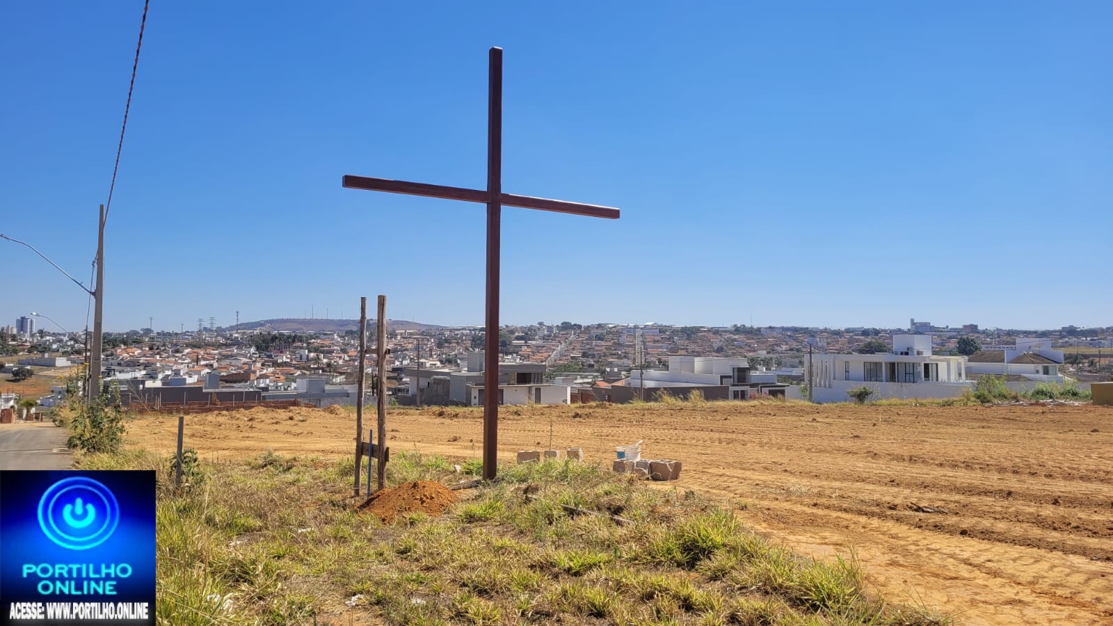 🫵👉👍✍🤝👏🙌🙏A Cruz foi fincada!🫵Bairro Martin Galego vai ganhar a nova igreja. Igreja Padre Eustáquio