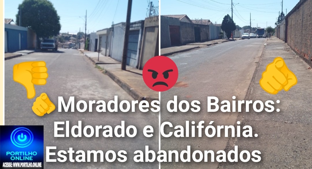 📢👉🫵👎🤬👊😡🤔Moradores dos Bairros: Eldorado e Califórnia pedem socorro. Estamos abandonados