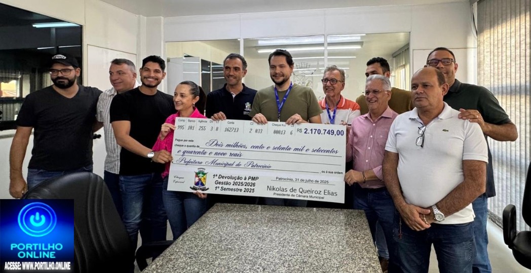 🫵👏📢💸✍️👍🤝✌️💸💸💸Câmara de Patrocínio repassa mais de R$ 2.170.000,00