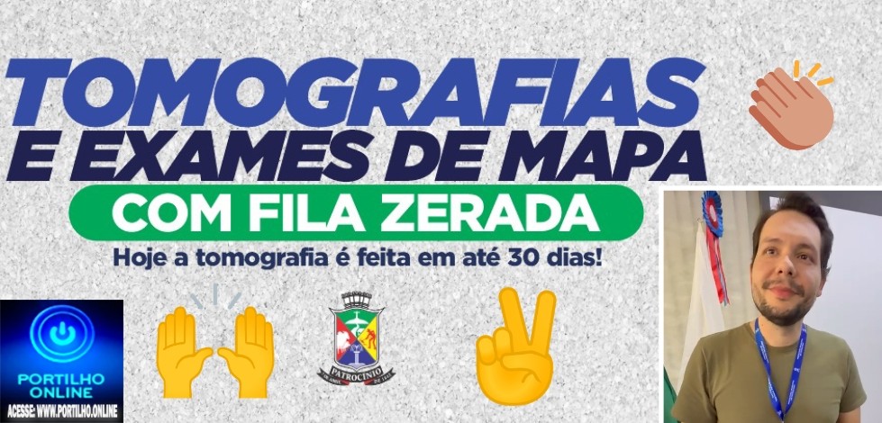 👉📢 Notícias 📰 🗞️ da prefeitura 👍✍️👏👏👊🚑🚀🩻🩺💊🌡️Gestão pública eficiente! Governo Municipal zera filas para exames de tomografia