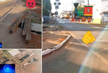 👉🫵🕳🪤😡😠📢🚑🚨👎👀🚂 🚂Buraco feito pela ferrovia vli próximo a calçada na travessia da Presidente Vargas, gera reclamações