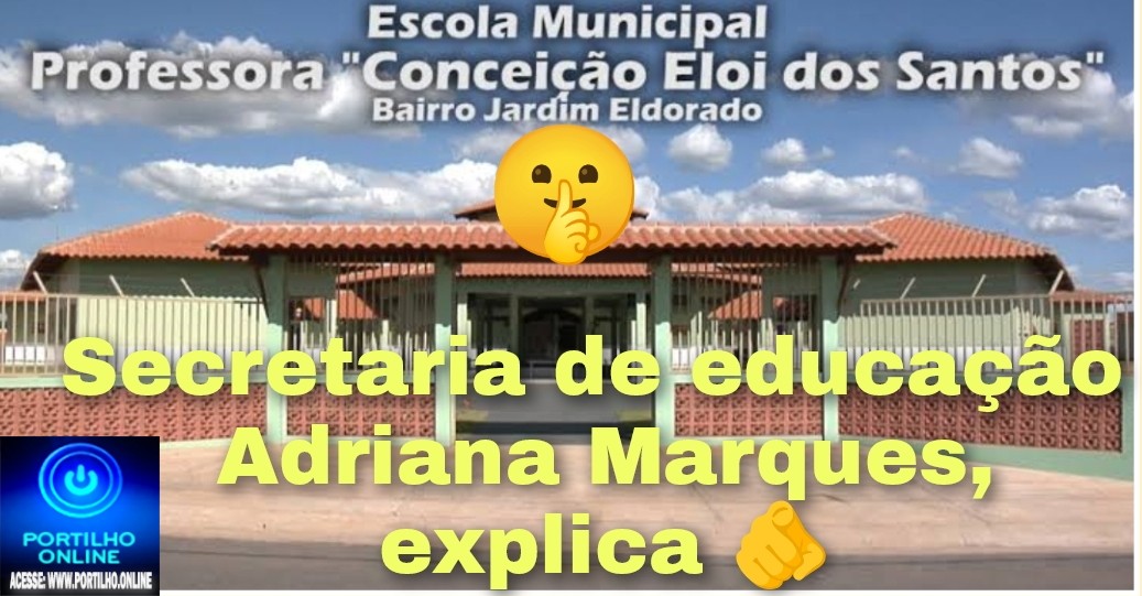 👉📢🫵👏🤔😱🫣📚✏📐📏✂Portilho vc poderia postar uma indignação das mães da E.M CONCEIÇÃO ELÓI DOS SANTOS