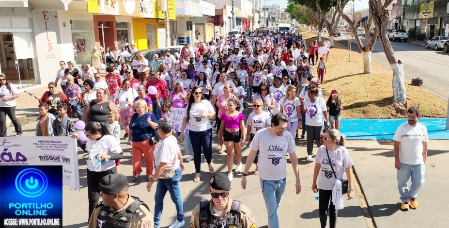 👉👏✌🙌👍🙌🫴🤙✌Prefeito Dr. Gustavo Brasileiro apoia Caminhada do Agosto Lilás e participa do evento a pé