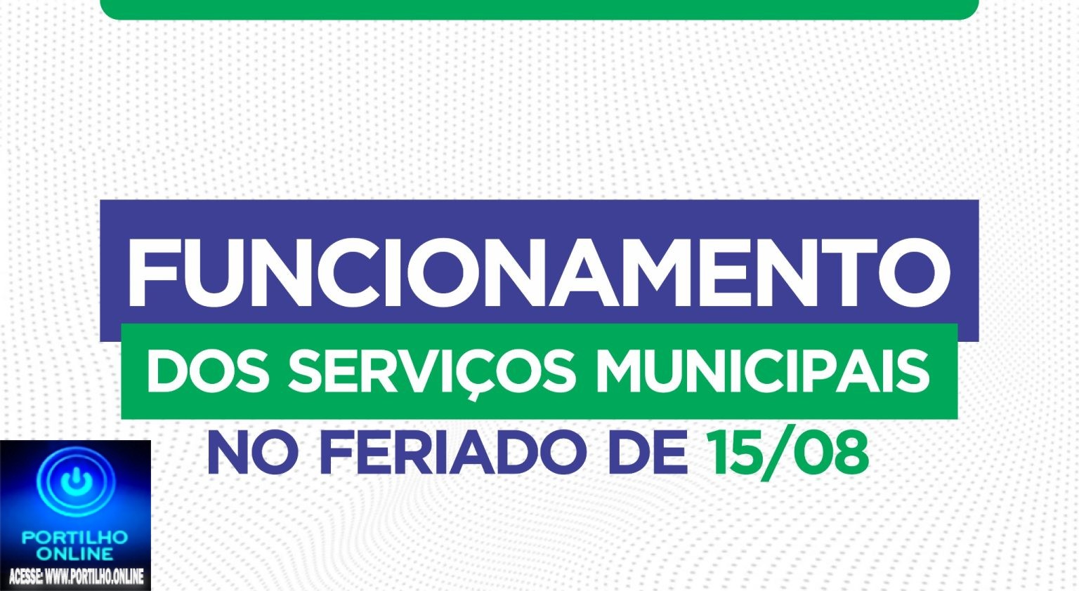 👉📢🫵👀👊🗣️ Amanhã está fechado! Administração Municipal informa funcionamento dos serviços durante o feriado de Nossa Senhora D’Abadia