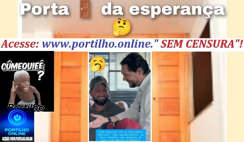 👉❓🗣Cabo eleitoral 📢🫵🚪🤔🤔👀🖐👊 do ex-prefeito: Renatinho estaria batendo na “Porta 🚪 da Esperança”? Chega de ex!