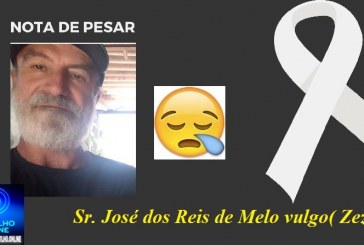 ⚰ 🕯😔😪👉 NOTA DE PESAR. 😱😭 😪⚰ Faleceu, o  Sr. José dos Reis de Melo vulgo( Zezão).