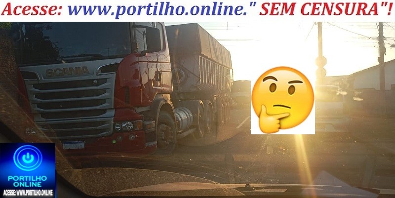 👉📢👊🚦🛑❌❌👀🤬Portilho, Venho fazer uma reclamação desses caminhões que ficam parados na Rua Ramiro Gonçalves dos Reis-bairro boa Esperança