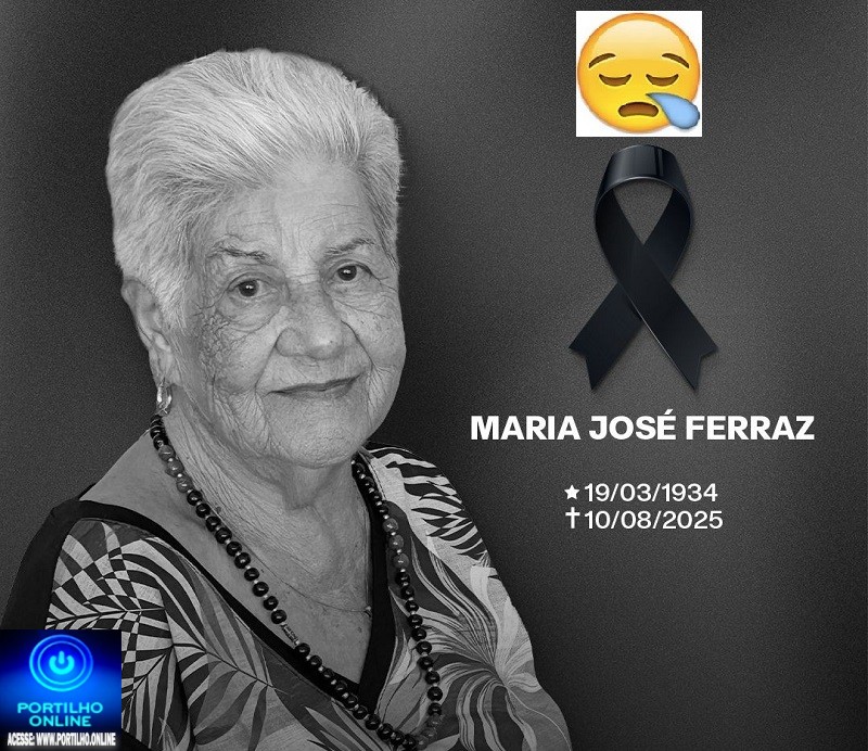 ⚰ 🕯😔😪👉 NOTA DE PESAR. 😱😭 😪⚰Faleceu neste domingo, 10 de agosto de 2025, em Patrocínio, a Sra. Maria José Ferraz, aos 91 anos.( Mae do Advogado Dr. Otacilio Ferraz