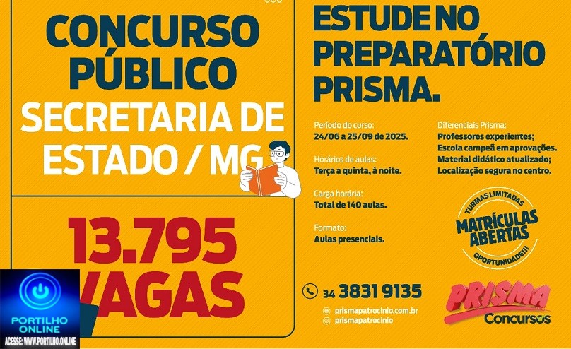 👉👏🤝🙏💡📚📏📐✂📌📍Cursinho Preparatório Prisma: Ainda dá tempo de virar o jogo para o concurso da Secretaria de Educação de Minas