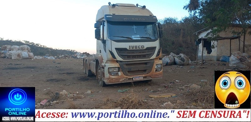 👉🚔🚓🔎🤔🔍😱👀📢❓🚨🚚🚛Lixão não é estacionamento: Carreta abandonada há mais de 8 dias preocupa autoridades