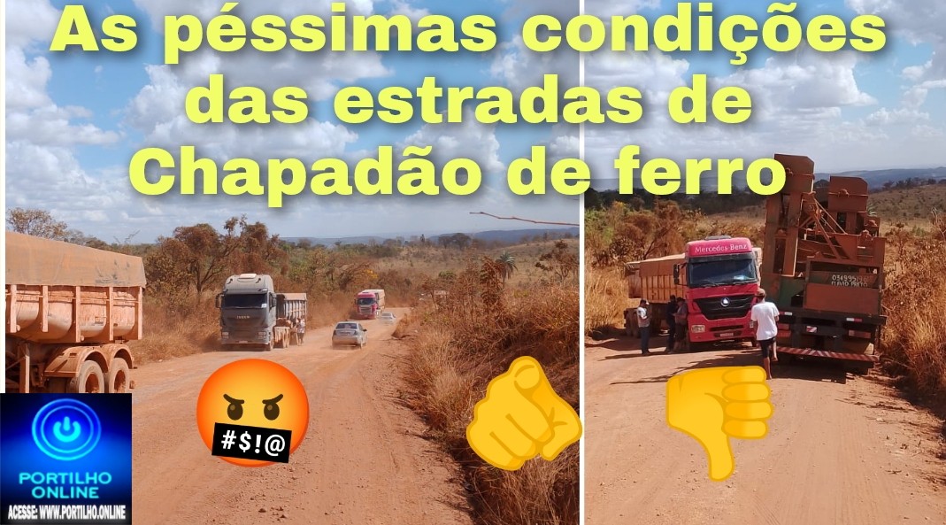 👉📢😡🤬🕳✍😱👎👎👀🕳Estradas rurais  em Chapadão de ferro. Nem os caminhões conseguem subir