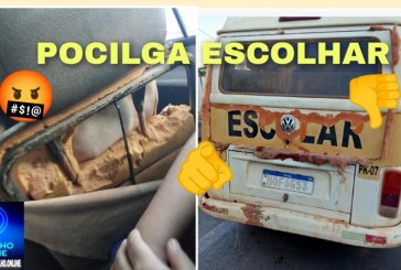 👉😡Kombi escolar 👎📢⚖😱🤔⁉🚨🚔Pocilga ambulante. Alunos estão sendo obrigados a andar nesse chiqueiro sem segurança