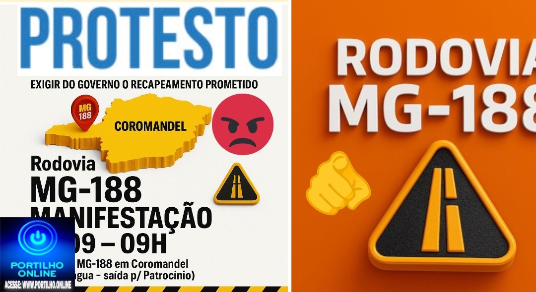 👉🕳️🕳️ MG 188🚓📣🚨😡😠🕳️Manifestação cobra melhorias urgentes na MG-188 nesta segunda-feira (15/09)