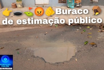 👉👉📢🚧🫵😡👎Buraco ⛳ 🕳 🪤 de estimação público, até hoje não foi tampado