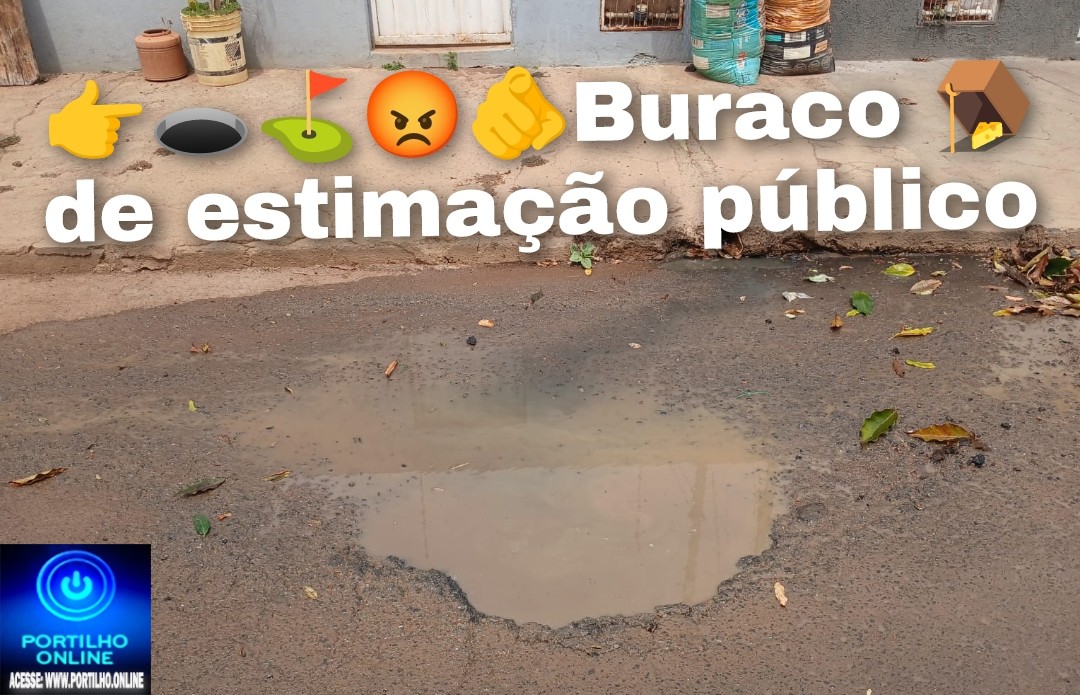 👉👉📢🚧🫵😡👎Buraco ⛳ 🕳 🪤 de estimação público, até hoje não foi tampado
