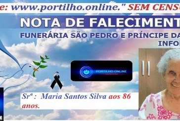 👉LUTO…⚰😔🕯😪😭FUNERÁRIA SAO PEDRO E PRÍNCIPE DA 🕊PAZ🕊🕊 INFORMAM… Faleceu em Patrocínio-MG a Sr. ª Maria Santos Silva aos 86 anos.