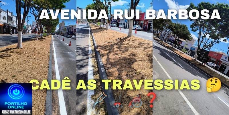 👉😡🫵🚧🛑🚦🦽🦼🩼❓❔Avenida Rui Barbosa. Cadê as travessias nos canteiros centrais?
