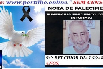 👉📢 😱😭😪⚰🕯😪 NOTA DE FALECIMENTO. FUNERÁRIA FREDERICO OZANAM INFORMA… Faleceu ontem em Patrocinio, o Srº: BELCHIOR DIAS SOARES  68 ANOS.