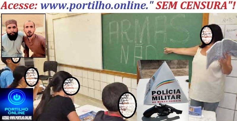📢👉PERIGO!!! 🤔⚖🚔👏🔫🚨ARMA DE FOGO NA ESCOLA !!!Polícia Militar apreende arma de fogo e drogas em escola estadual de Patrocínio