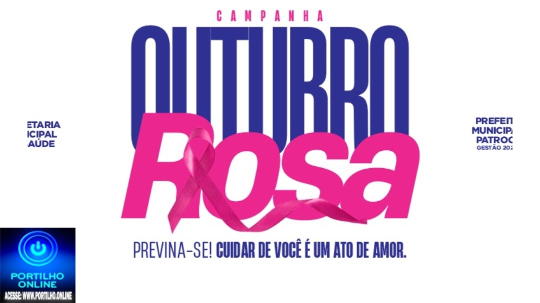 👉🫵👍🤝 Notícias 📰🗞️ da prefeitura municipal de Patrocinio:  Outubro Rosa tem início nesta quarta-feira (1º)