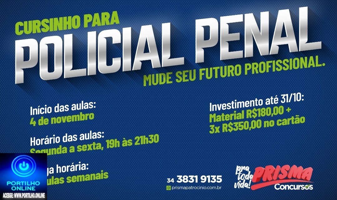 👉👍👏📚📐📏✂️📌📰 Colégio Prisma lança cursinho intensivo para o Concurso da Polícia Penal de MG