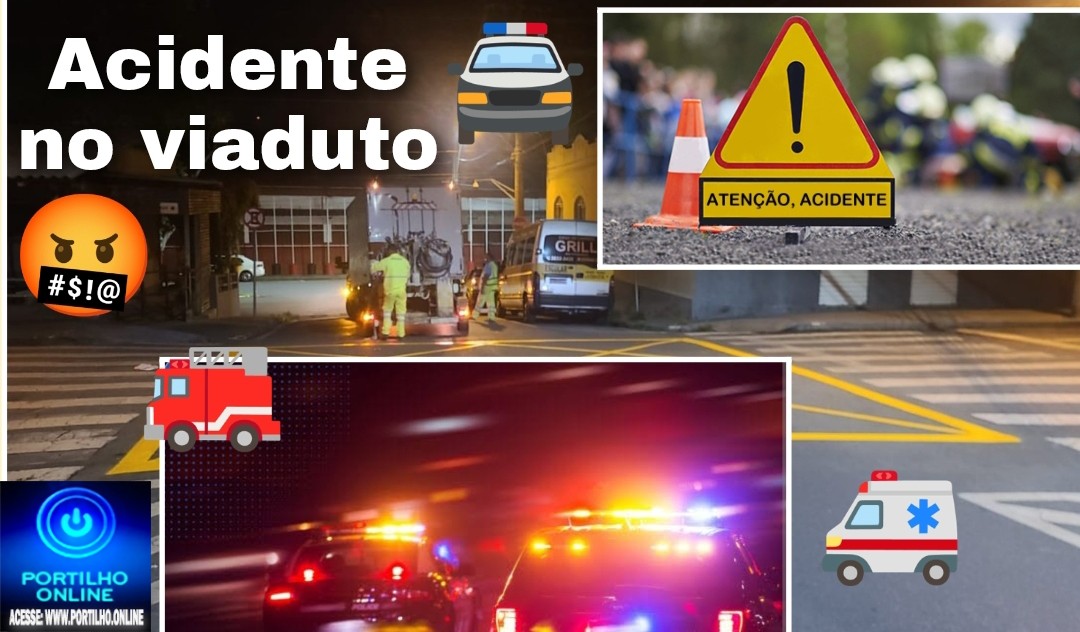 👉😱🚨🚏🚥🚒🎪🚔📢🤔🚧Acidente feio no viaduto! As mudanças na sinalização colaboraram