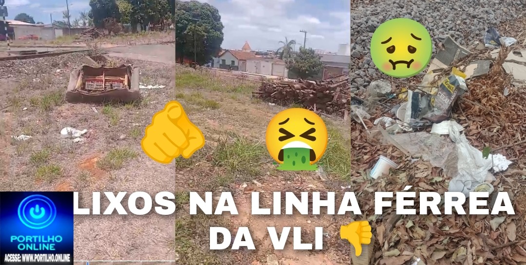 👉🫵👎🚂😠🤮🤢Lixos na linha férrea da VLI 👎 🚂. Moradores dos bairro: São Benedito pedem providências