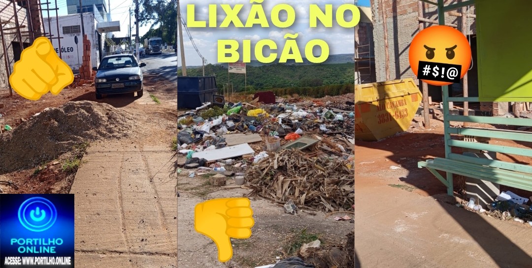 🫵🚨👉👏📢😱👊😖👎 Cadê a fiscalização? Lixão no bicão e calçadas interrompidas.