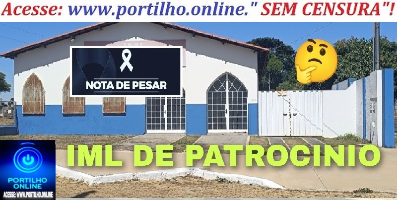 👉🌧️☂️🕯️⚰️🤔💙🤍 IML de Patrocínio ganha nova cor… e conserva as goteiras! ☔😅