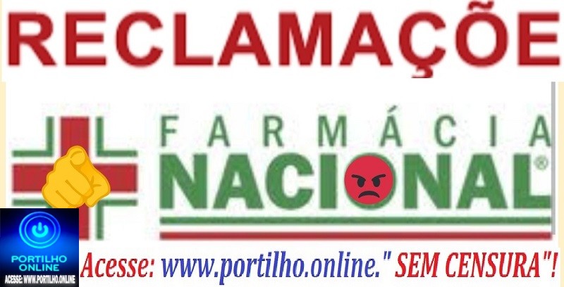 👉👎🫵😡📢💊🩹🩺🌡️🧬Denuncias farmácia Nacional.
