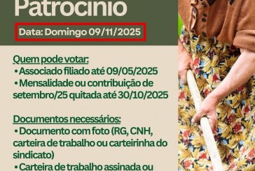 👉👏👊✍️🗳️⚱️*Sindicato dos Trabalhadores Rurais de Patrocínio convoca associados para eleição sindical no dia 9 de novembro*
