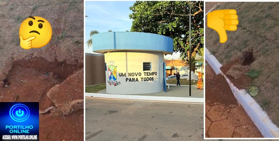 👉🚧🐕‍🦺🦮🐕👎👀🦴🕳️Portílho os cães estão destruindo novamente a recém inauguradas pracinha da Santa Casa