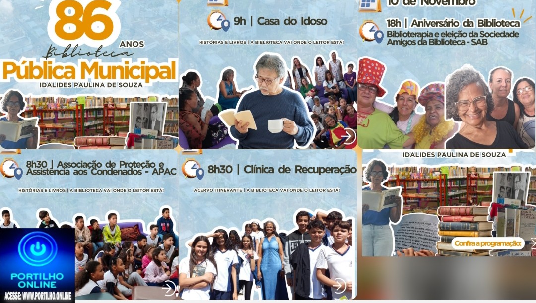 👉👏🙌🙏👏👏Biblioteca Pública Municipal Idalides Paulina de Souza celebra 86 anos de história e contribuição à comunidade