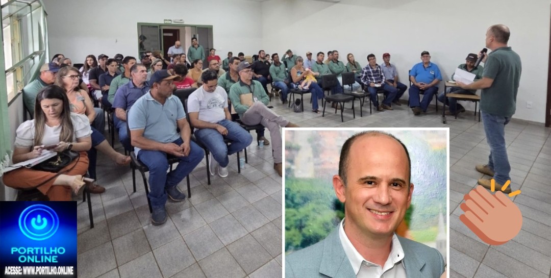 👉👍🤝👏 Notícias 📰🗞️ da prefeitura.. secretário da agricultura Odirlei Magalhães, durante reunião do CMDRS