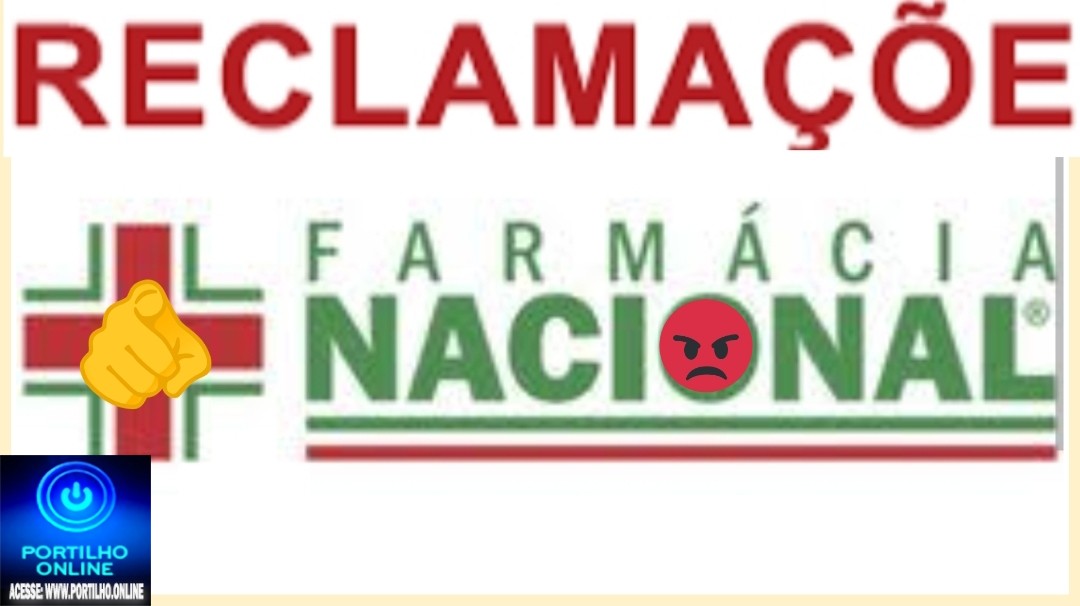 👉👎🫵😡📢💊🩹🩺🌡️🧬Denuncias farmácia Nacional.