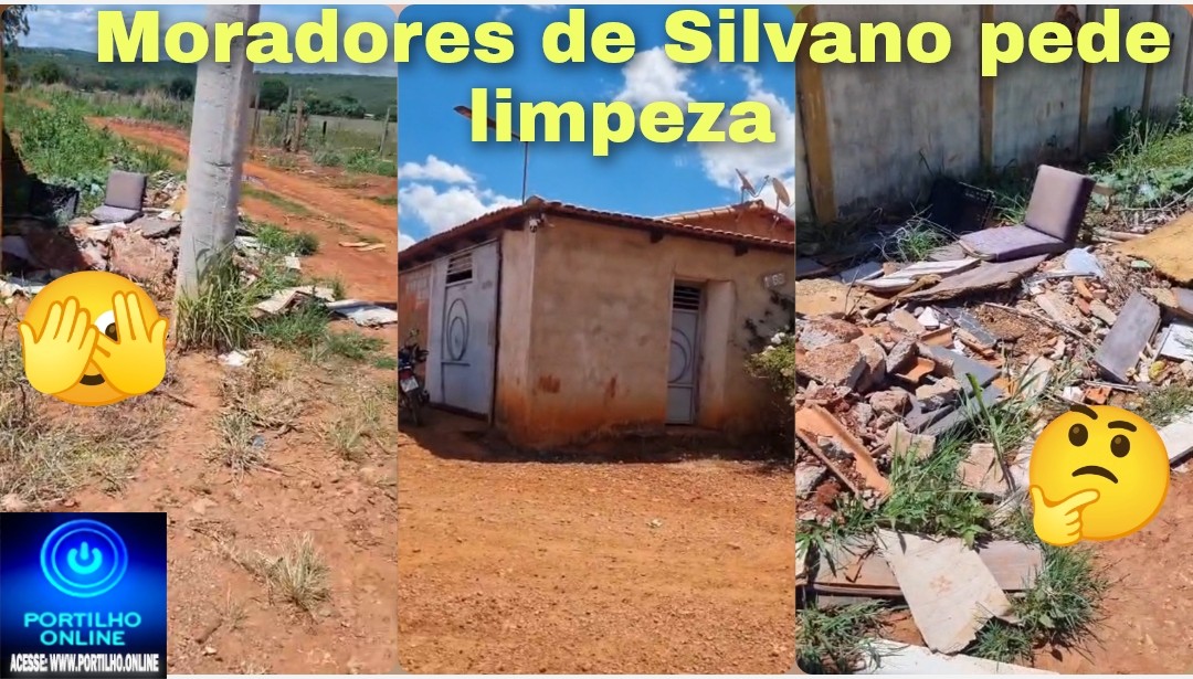 🫵😡🤝👉👎👊📢🤮🤢Silvano.”Portilho boa tarde. Aqui em Silvano atrás da escola, precisamos de limpeza “