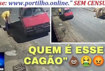  👉👎🤢🤮🚽💩😡👀🚔Quem é esse ” cagão que cagou atrás do carro, na 🫣, Rua João Bernardinho da Cunha
