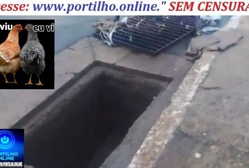 👉🕳⛳🚨👎😳😦🤮🤢🚨🚧🚒🚑Chuva forte arranca grelha de bueiro na Rua Miguel Marques e moradores pedem providências urgentes
