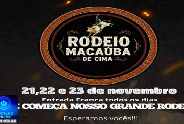 👉👏🙏🙌👍🤙🎼🎧🎤🥁🎹Começa hoje a grandiosa festa de Macaúbas de Cima!
