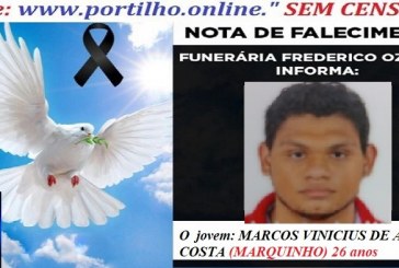 👉📢 😱😭😪⚰🕯😪 NOTA DE FALECIMENTO. FUNERÁRIA FREDERICO OZANAM INFORMA… Faleceu hoje em Patrocinio, o jovem:  MARCOS VINICIUS DE ALMEIDA COSTA (MARQUINHO)  26 anos