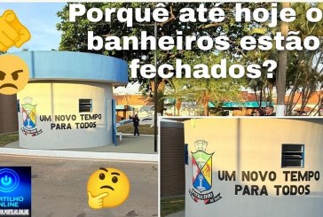 👉👊👎😠😡🚧🛀🛁🚿🚽Por que os banheiros da pracinha da Santa Casa estão fechados desde a inauguração?