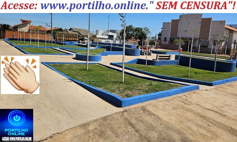 👉🤙🙌🤝👏👍Portilho, posta no grupo aí como está ficando a Praça das Nações! Tá ficando top!