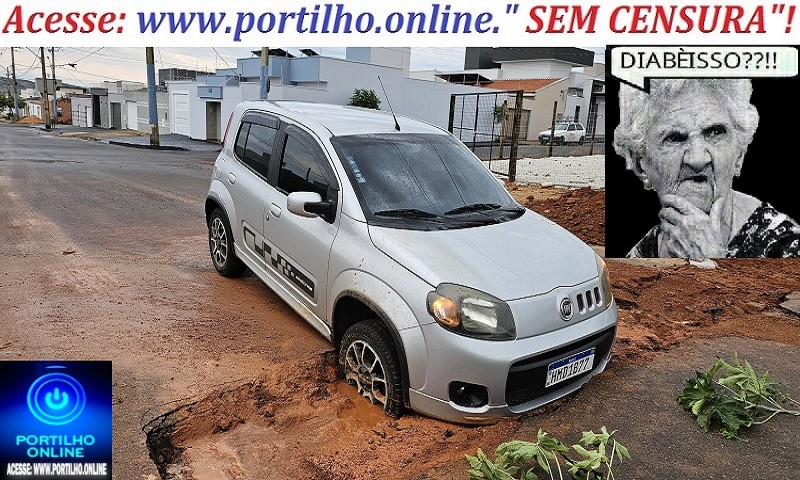 🧐😱🚧🚨💧🌨🛑🚏🕳🕳Portilho: Olha que horror na Alameda das Sucupiras kkkk, esquina com a Alameda dos Álamos!